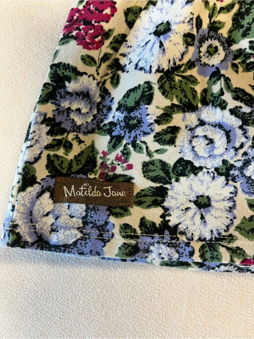 Matilda Jane Girls Dress  18-24M Purple Floral Polka Dot NWT Boutique